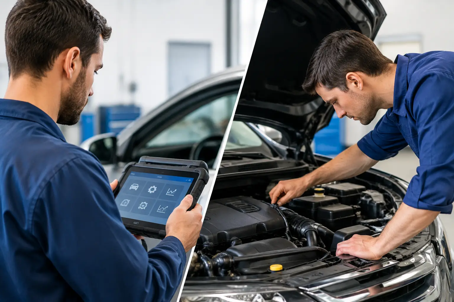 Diagnostic Scan Versus Manual Inspection